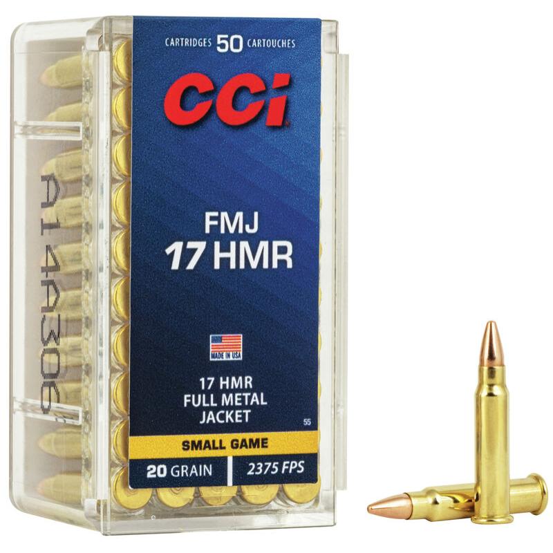 CCI 17HMR FMJ 20grain/2375 fps - 50 stk