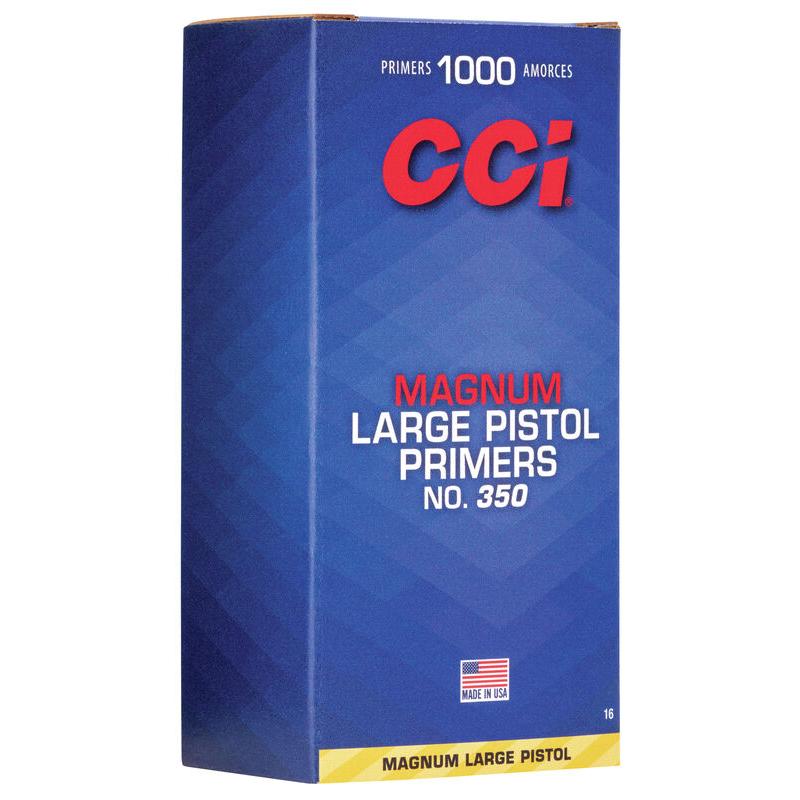CCI 350 Fænghætter Large Pistol Magnum 100 stk.