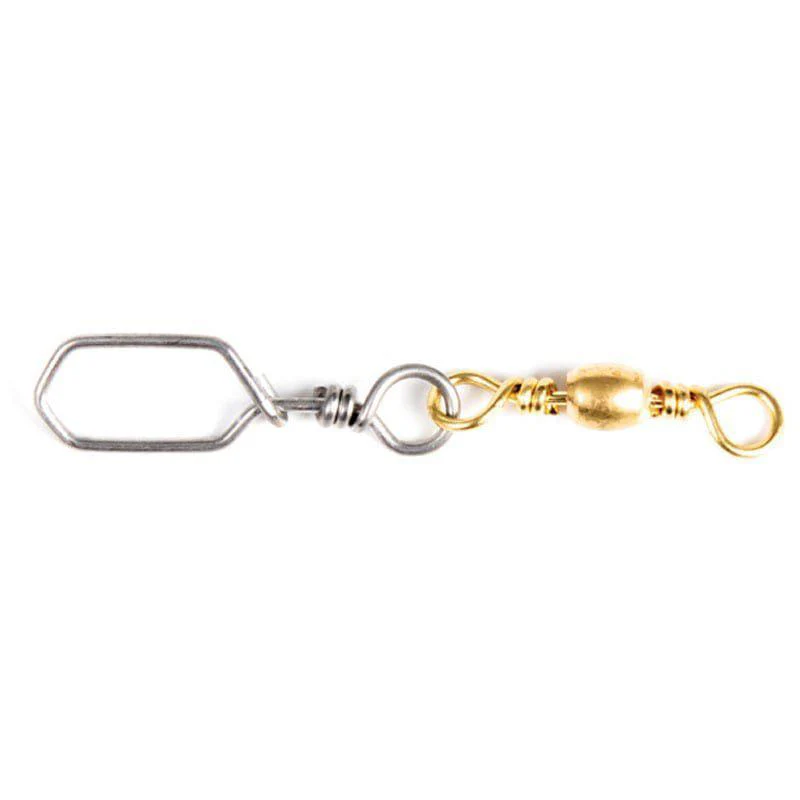Fladen Brass Swivels w/ Snap - 10 stk