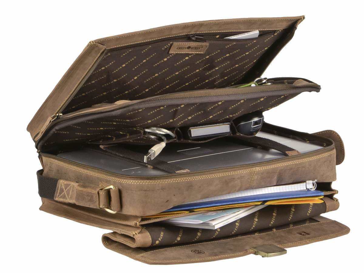 Green Burry computertaske med plads til mapper - Billede 4
