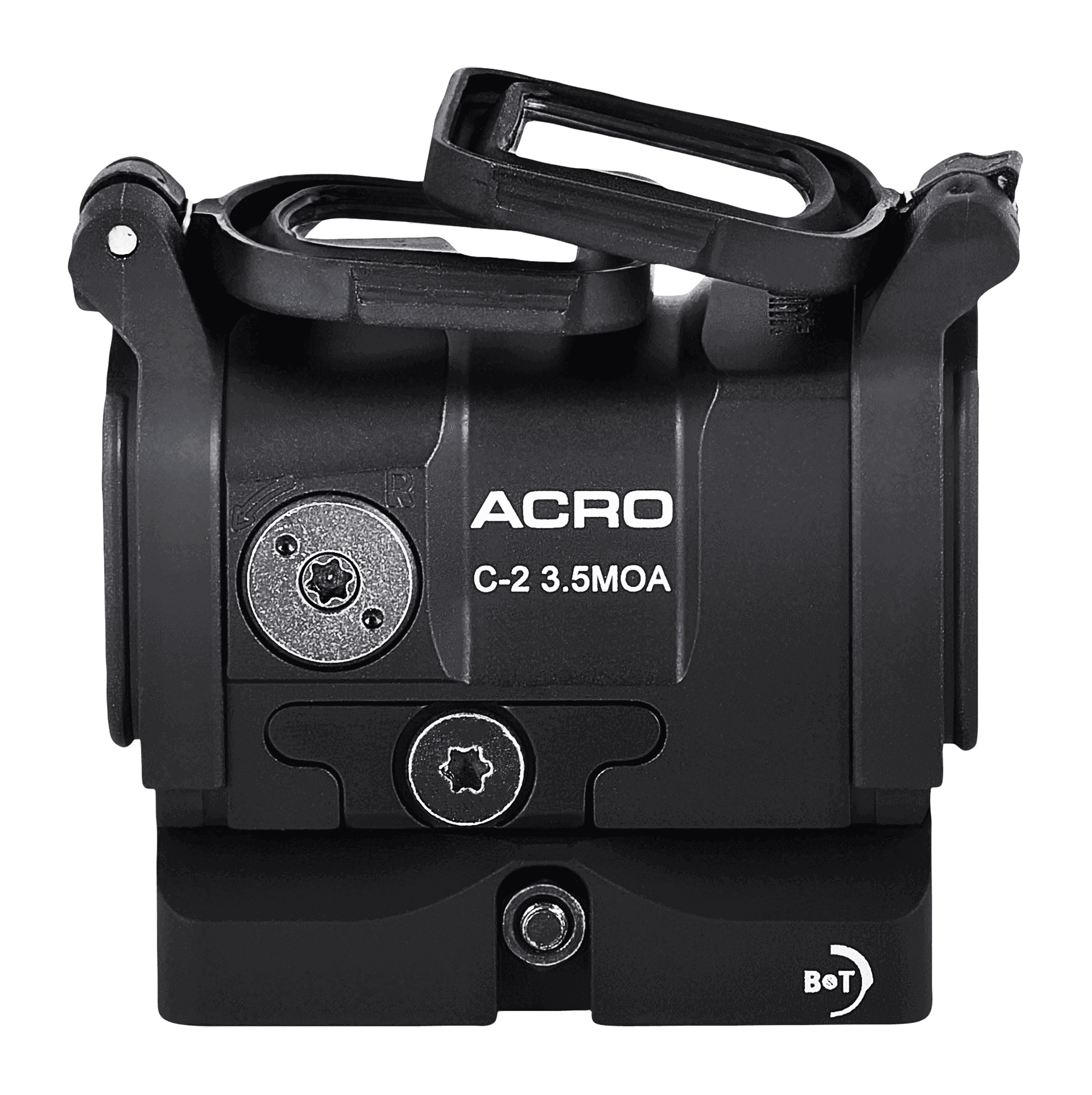 AimPoint Acro C2 3,5MOA inkl. montage for Weaver/Picatinny m/flip up - Billede 3