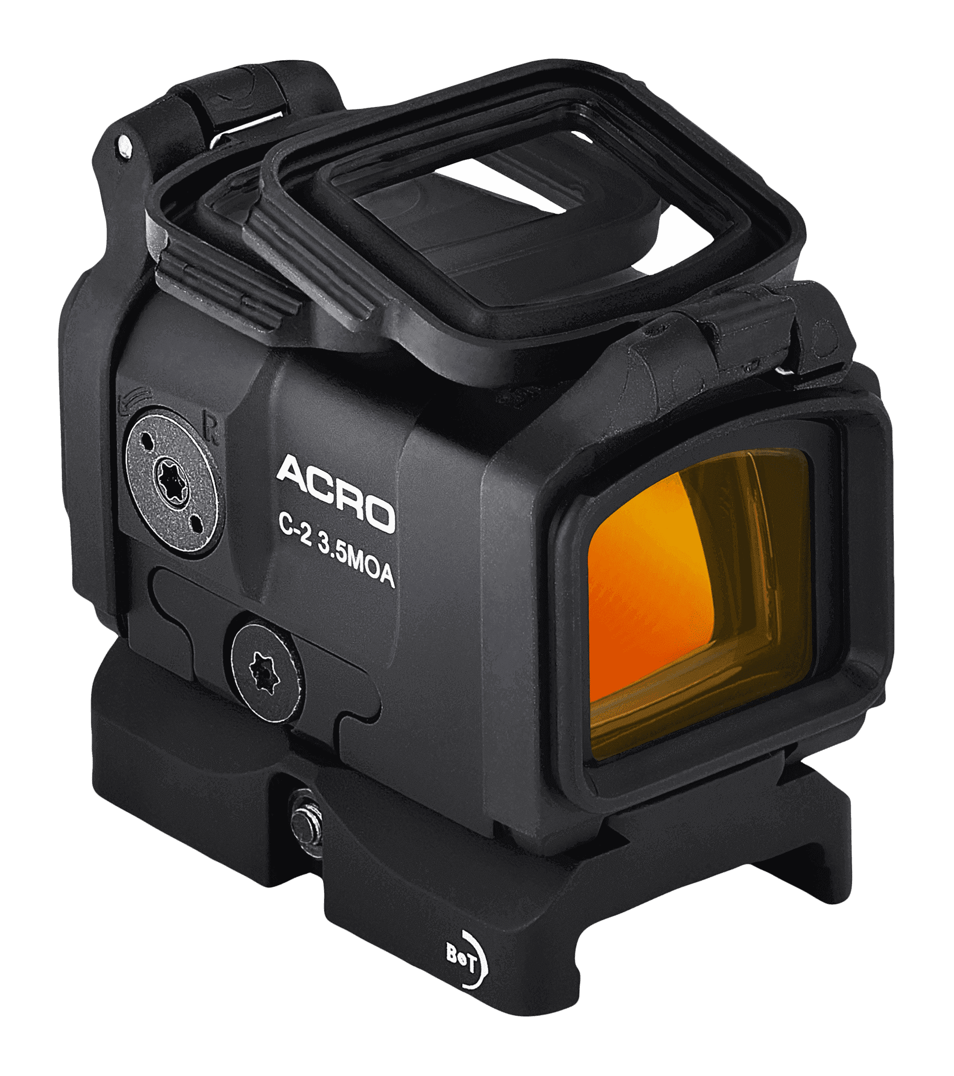 AimPoint Acro C2 3,5MOA inkl. montage for Weaver/Picatinny m/flip up - Billede 4