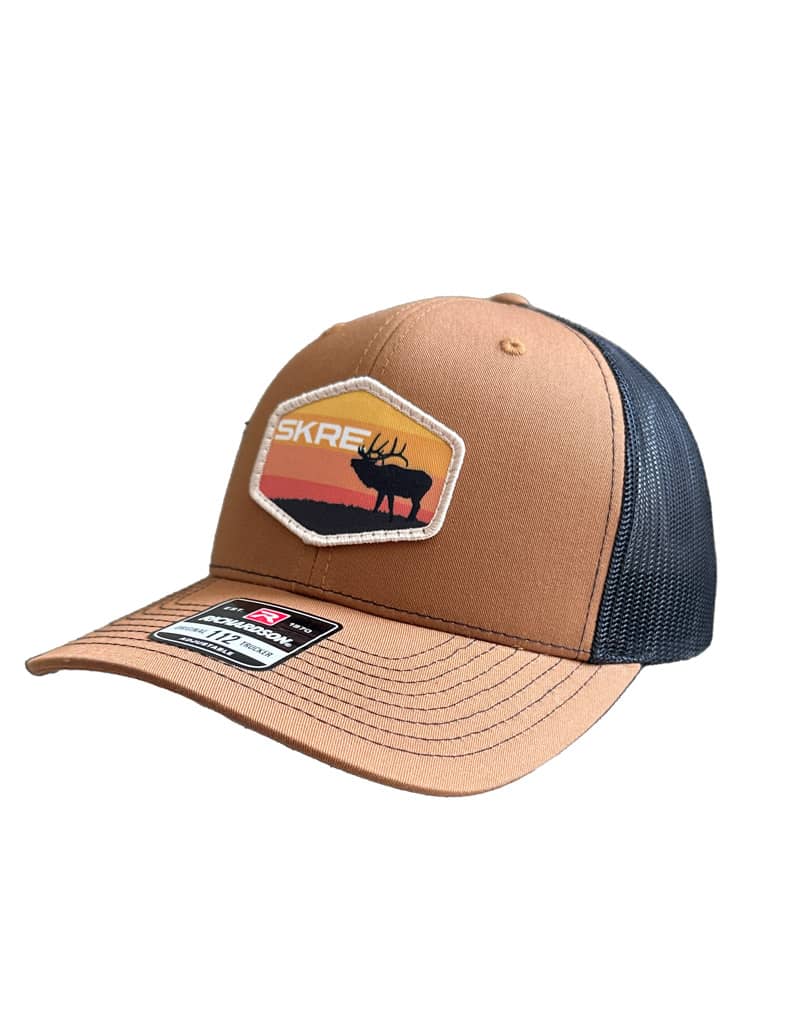 SKRE Orange Elk Patch Hat