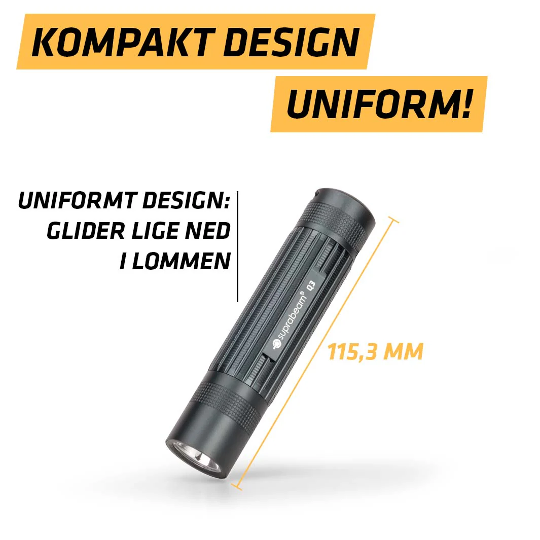 Suprabeam Q3 LED Lommelygte - 380lm - Billede 3