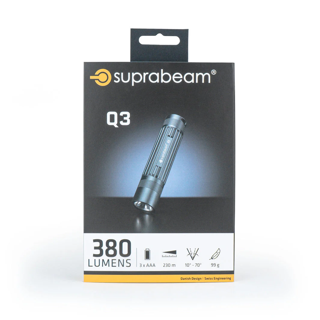 Suprabeam Q3 LED Lommelygte - 380lm - Billede 5