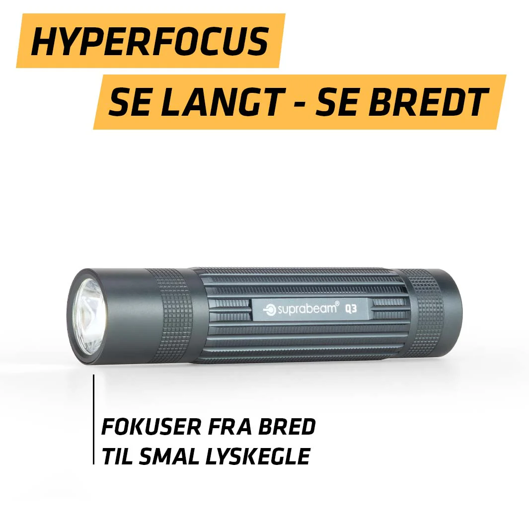 Suprabeam Q3 LED Lommelygte - 380lm - Billede 6