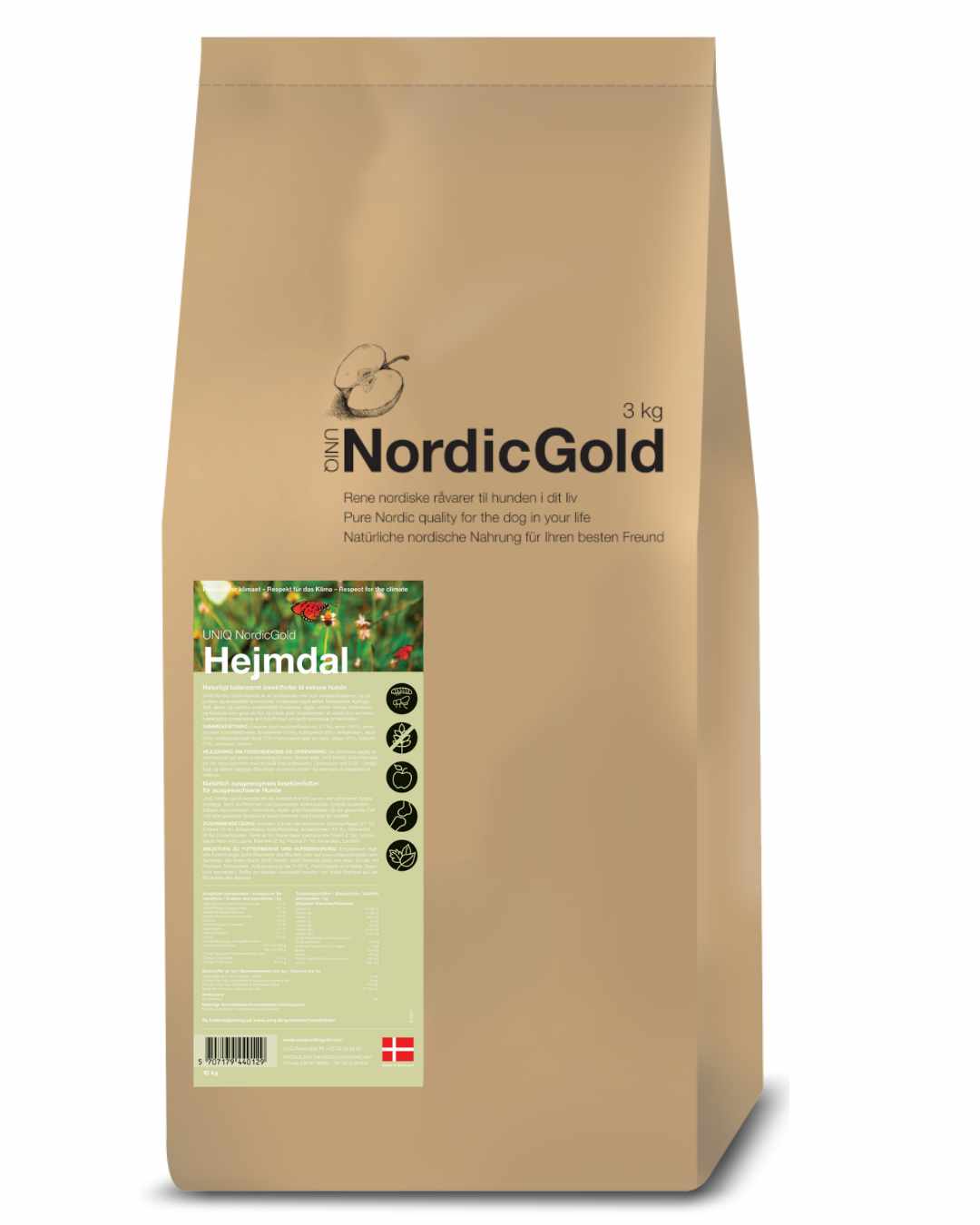 UniQ Nordic Gold Hejmdal - Insektfoder til voksne hunde