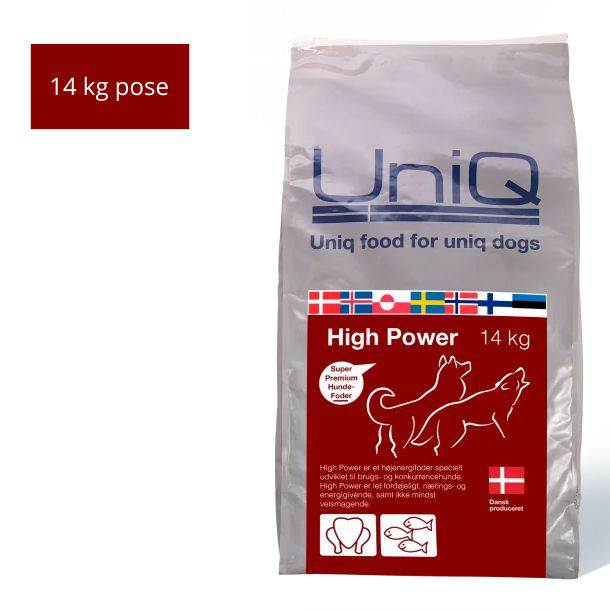 Uniq High Power specialfoder til den højtydende hund - 14 kg