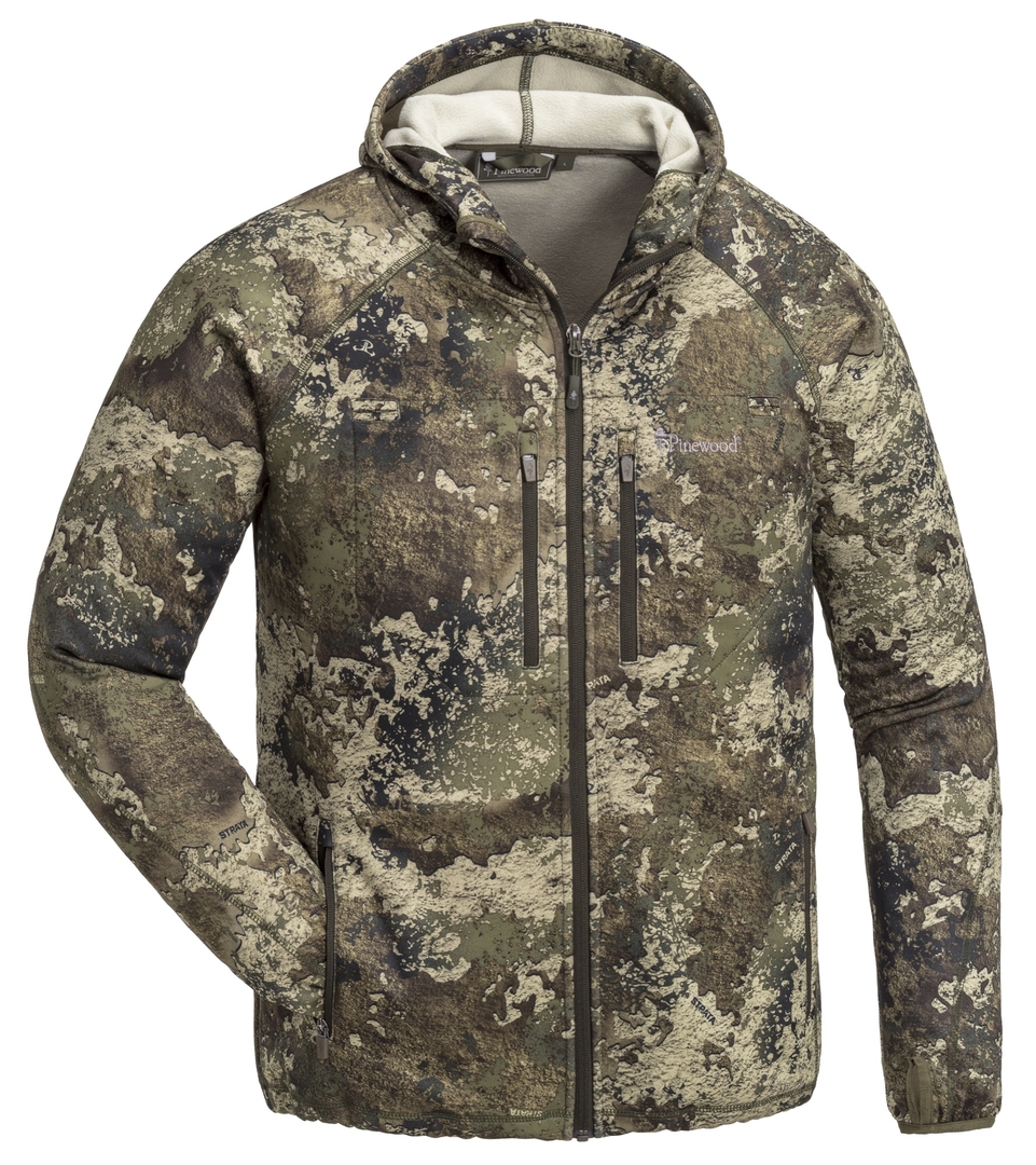 Pinewood FURUDAL ACTIVE CAMOU powerfleece hættetrøje