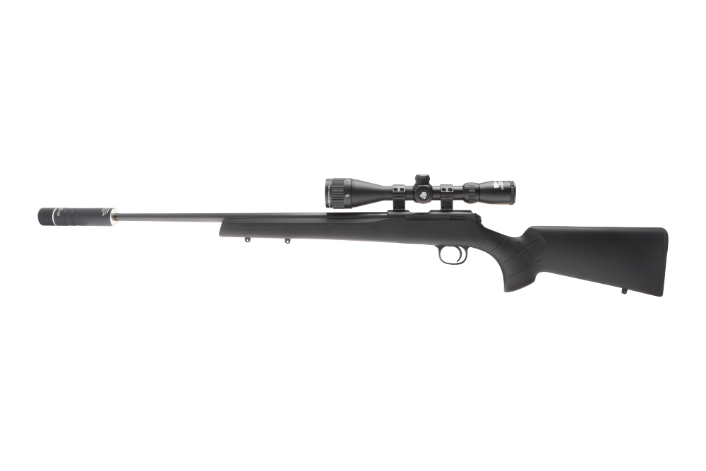 CZ 457 Salonriffel sæt kal. 22LR incl kikkert og lyddæmper - Billede 3