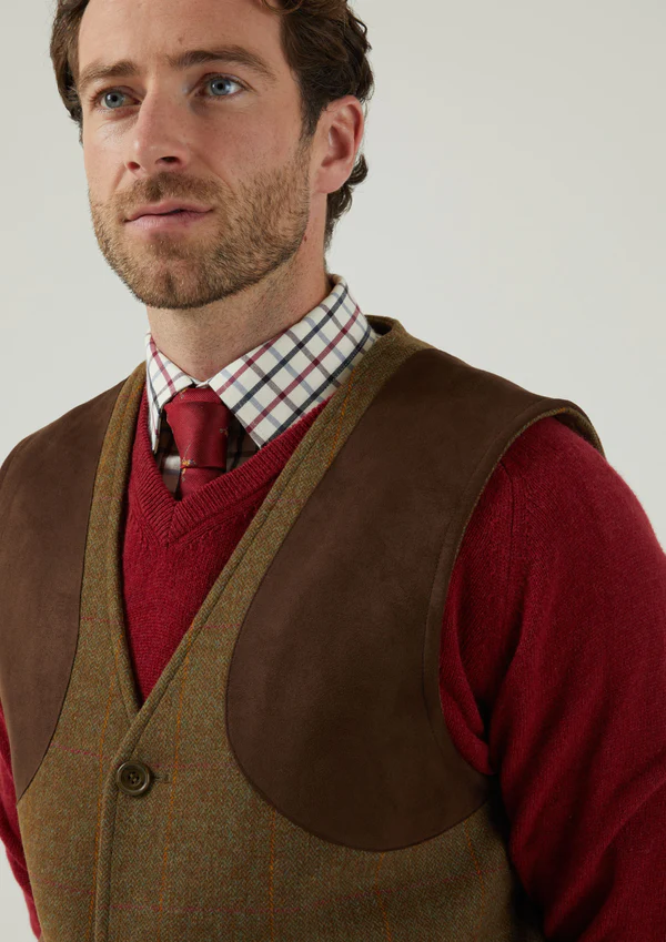 Alan Paine Combrook Hawthorne Tweed Skydevest - Billede 4