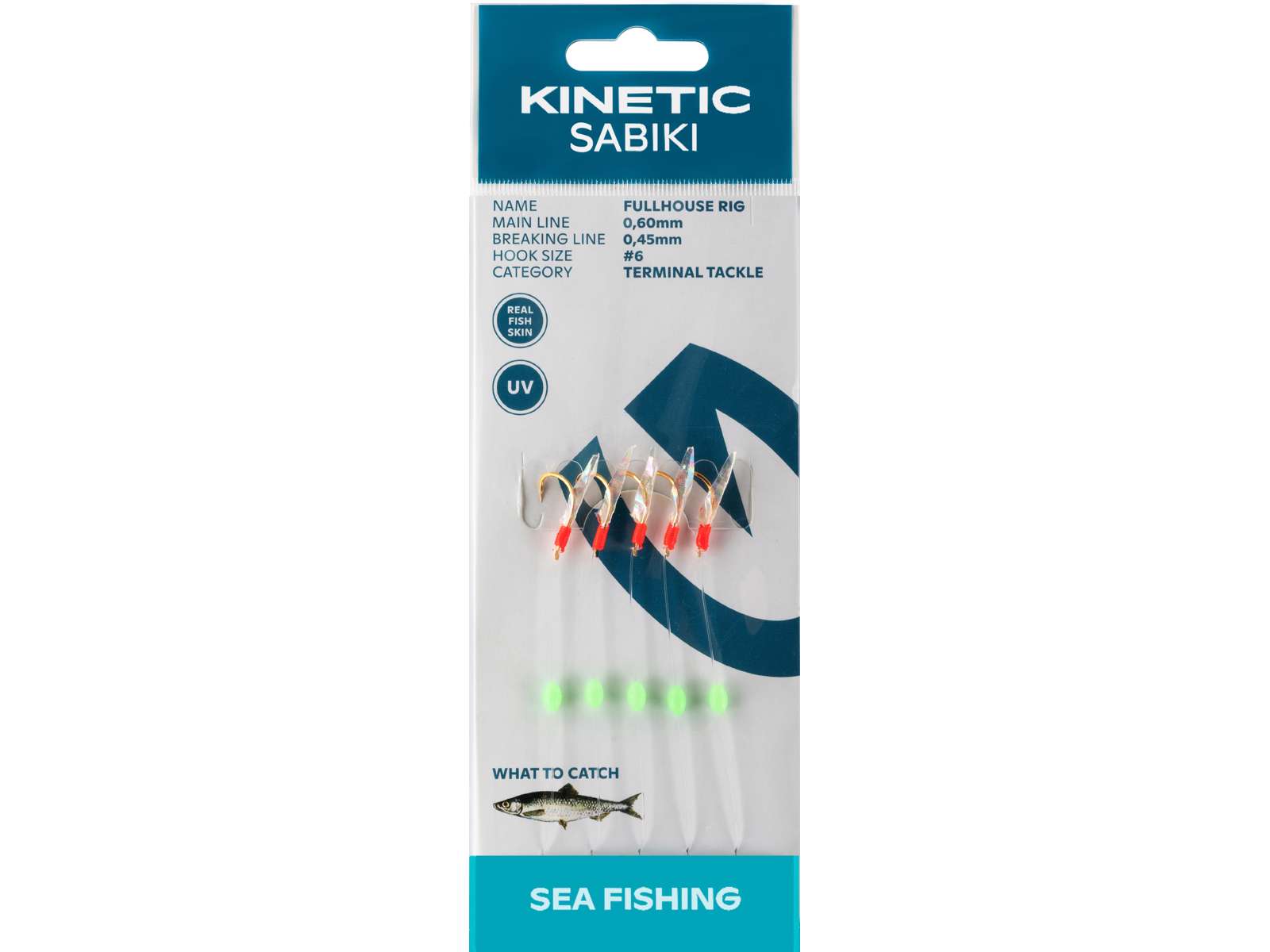 Kinetic Sabiki FullHouse forfang Fishskin