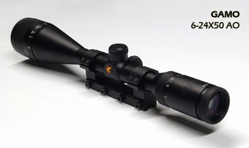 Gamo kikkert 6-24x50 AO m/ paralax-justering og mil dot sigte