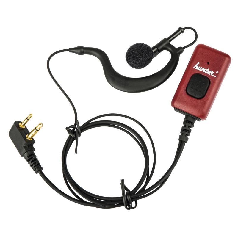 Hunter Mini Headset m/ øresnegl og mikrofon