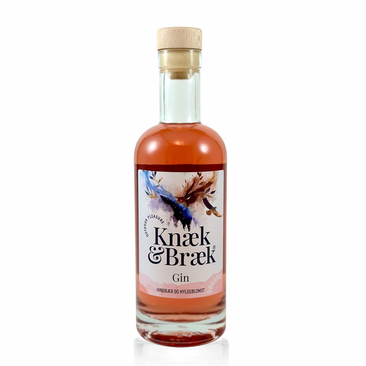 Knæk & Bræk Hindbær Gin 40% Økologisk