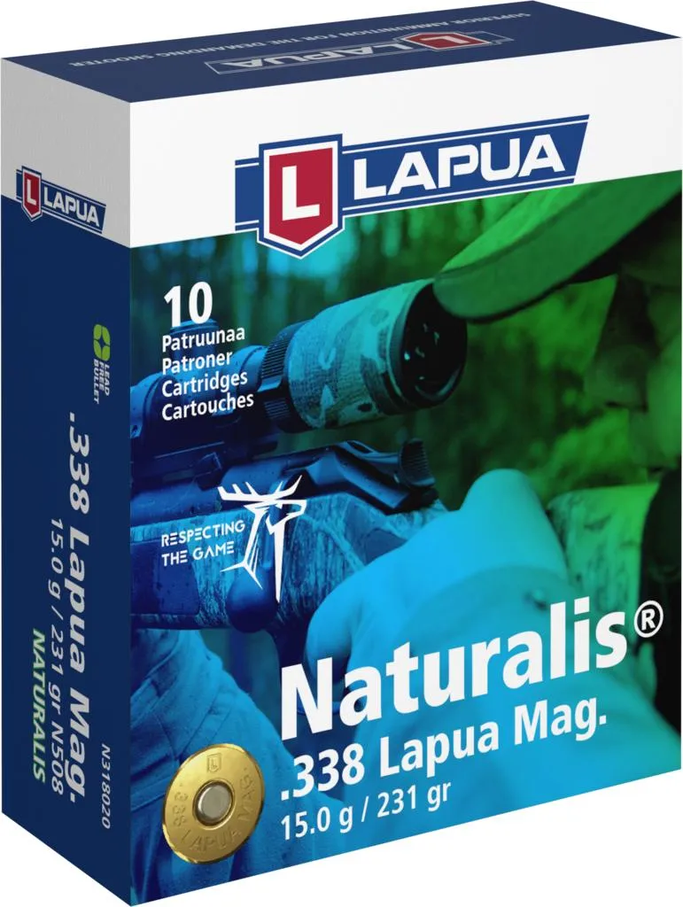 Laupua Naturalis .338 Lapua Magnum 15g/231grain - 10stk