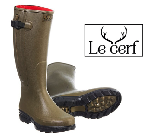 Le Cerf Cardinal gummistøvler m. zip og 4mm neopren