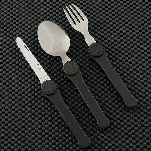 Maserin Picnicsæt - Kniv, gaffel & ske m/ etui - Billede 4