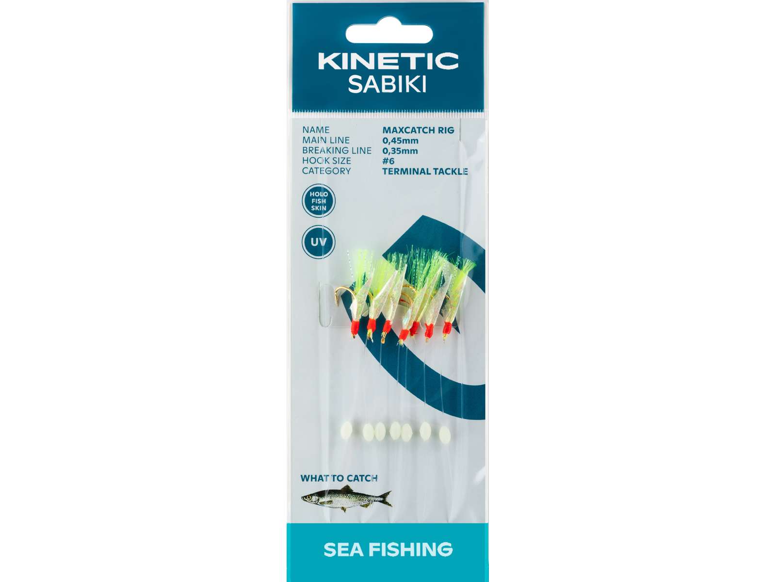 Kinetic Sabiki Maxcatch forfang Yellow Flash