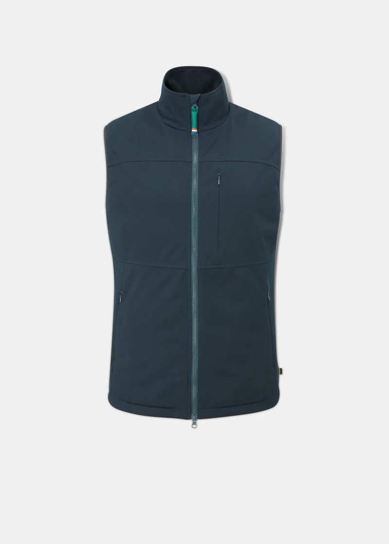 Alan Paine Mossley Windstopper Vest Navy Blue