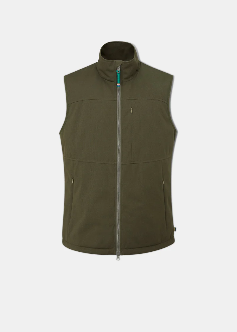 Alan Paine Mossley Windstopper Vest Olive Green