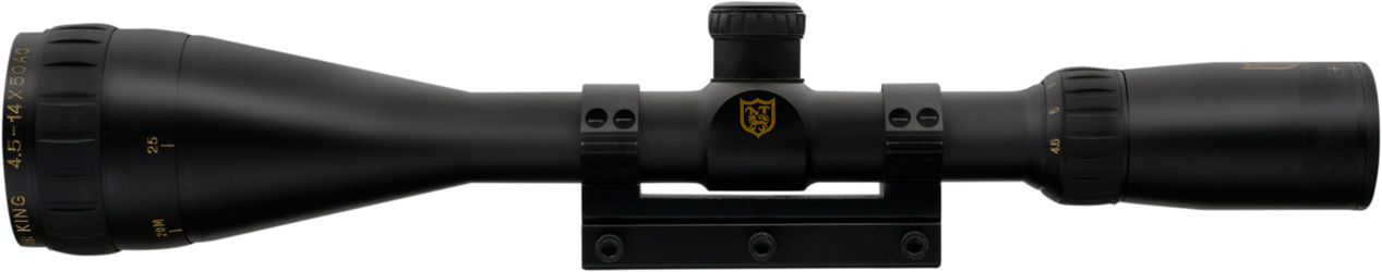 Nikko Stirling Airking 4,5-14x50 HMD AO 1" m/montage