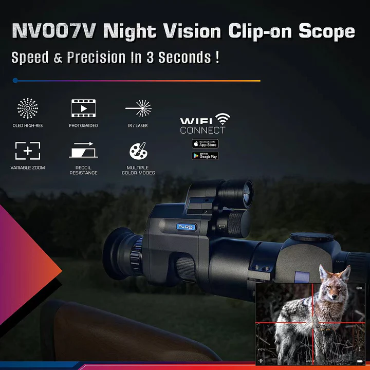 NV007V2 Nordic Digital Clip-on Natsigte - Billede 5