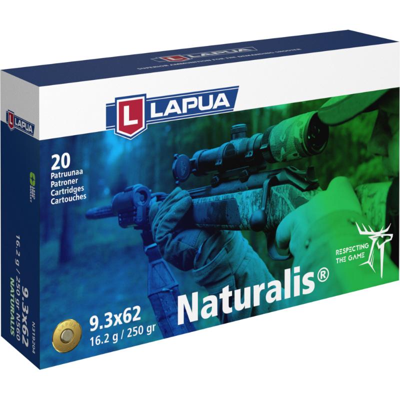 Lapua Naturalis 9,3x62 - 16,2Gram - 250grain - Blyfri
