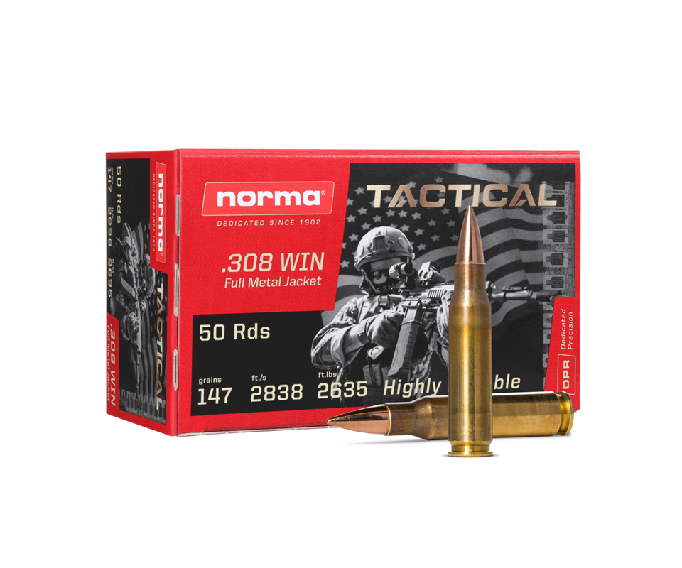 Norma Tactical 308w FMJ (147 grain)