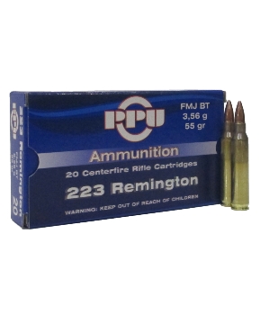 PPU Partizan 223 REM 3,56g/55gr FMJ
