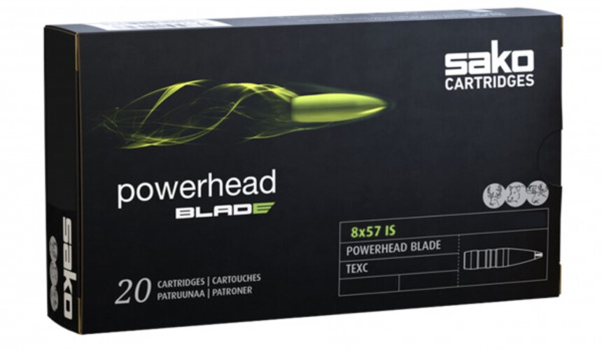 SAKO Powerhead Blade 8x57 JS - 11,7gram - 180grain - Blyfri
