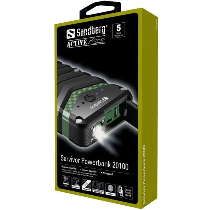 Sandberg Survivor Powerbank 20.100 mAh - Billede 3