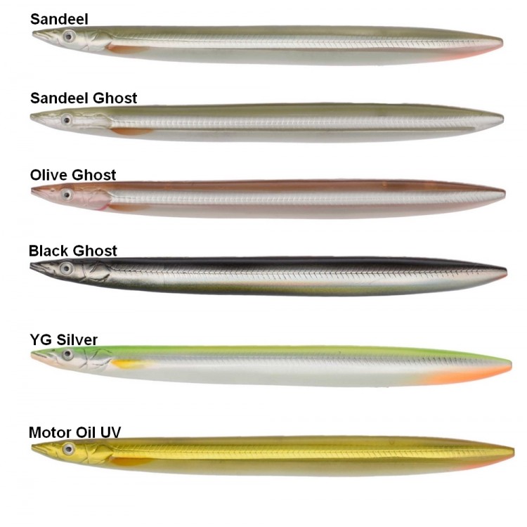 SAVAGE GEAR LINE THRU SANDEEL 12,5CM 19 GRAM TOBIS Matt White