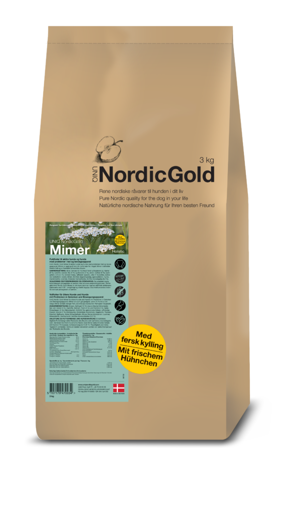 UniQ Nordic Gold Mimer Hundefolder - Til den ældre hund