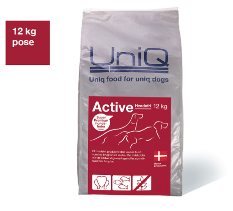 UniQ ACTIVE Glutenfri til voksne hunde - 12kg