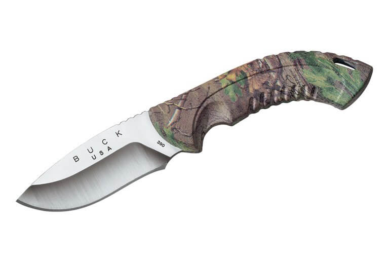Buck Omni Hunter jagtkniv i grøn camo