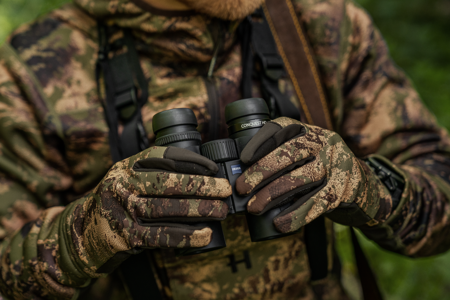 Härkila Deer Stalker Fleece Handske | Camo Axis Msp®forest | M - Billede 5