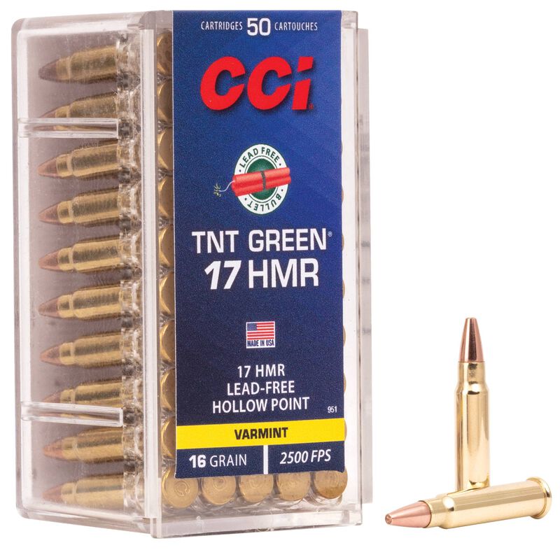 CCI TNT *Blyfri* .17 HMR - 16 gr - Æske á 50 stk