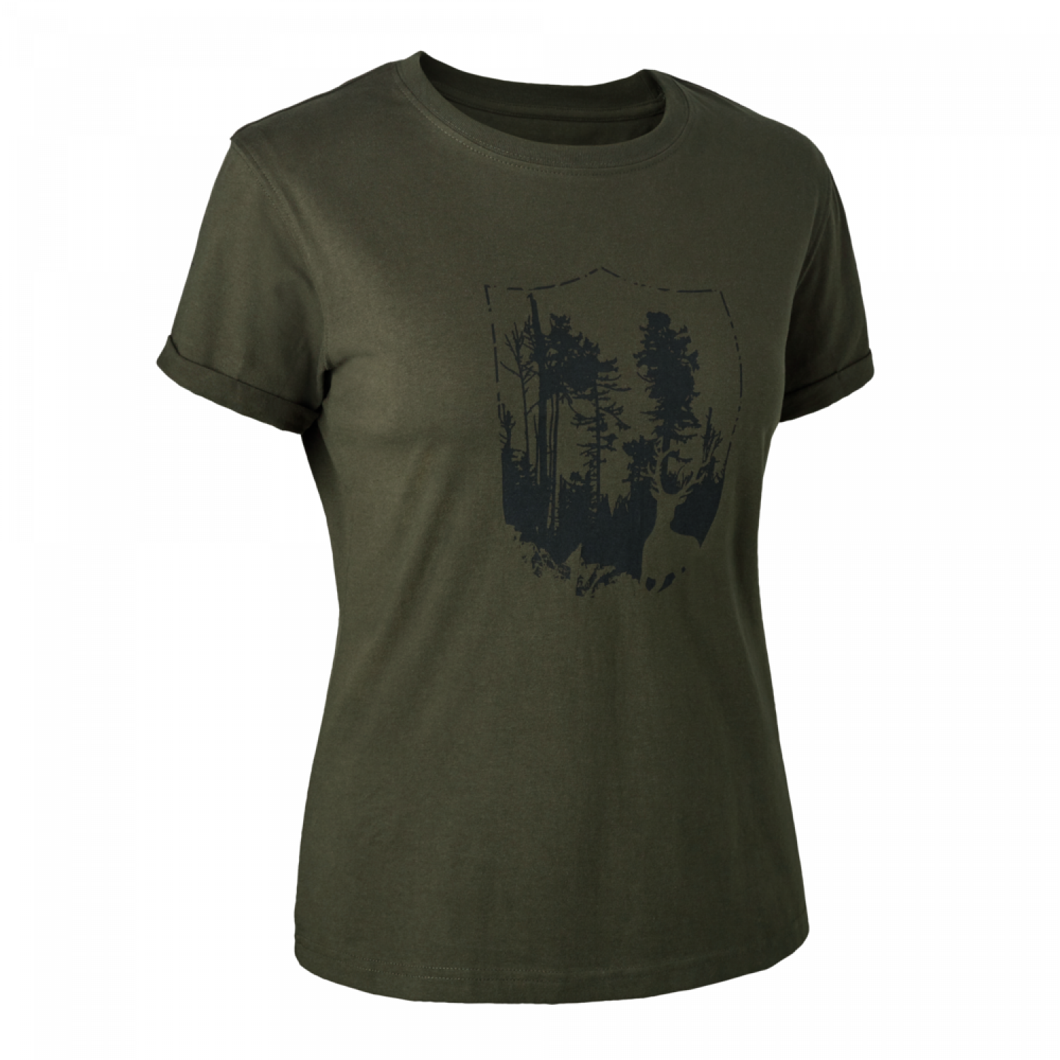 Deerhunter Lady T-shirt med skjold