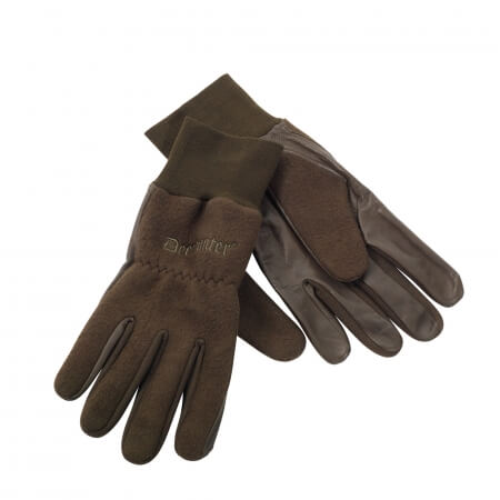 Deerhunter Fleece Handsker m/ læderforstærkning