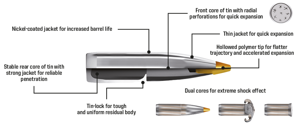 Norma Evostrike 308win. - 9gram - 139grain - Blyfri - Billede 4