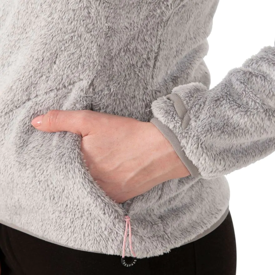 Trespass Telltale Dame Børstet Fleece Jakke - Billede 5