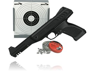 Gamo P-900 Luftpistol inkl. skydekasse, skiver og hagl