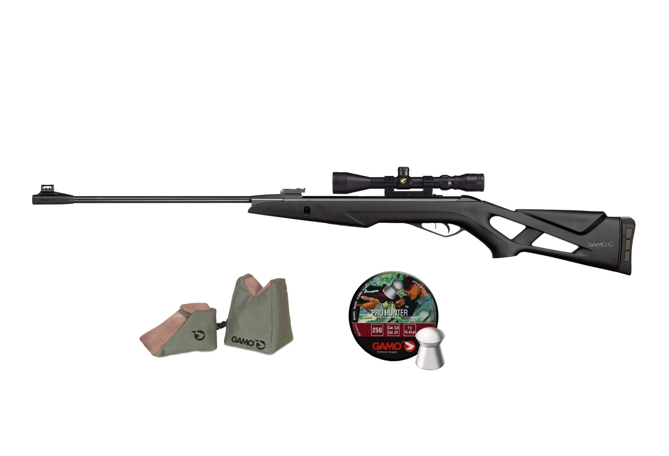 GAMO Pack Adult 4,5mm Luftgevær m/ kikkert