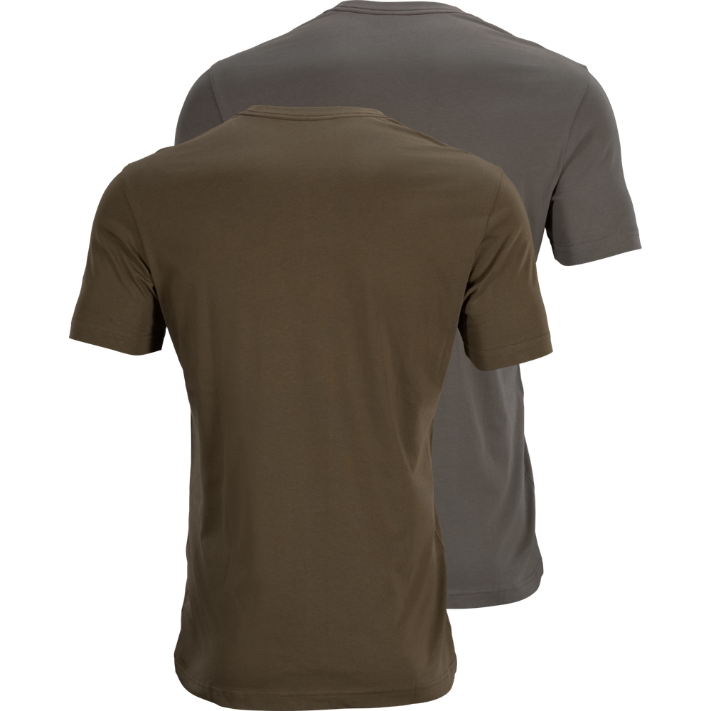 Härkila graphic t-shirt 2-pack 5XL|Willow green/Rustique clay - Billede 3