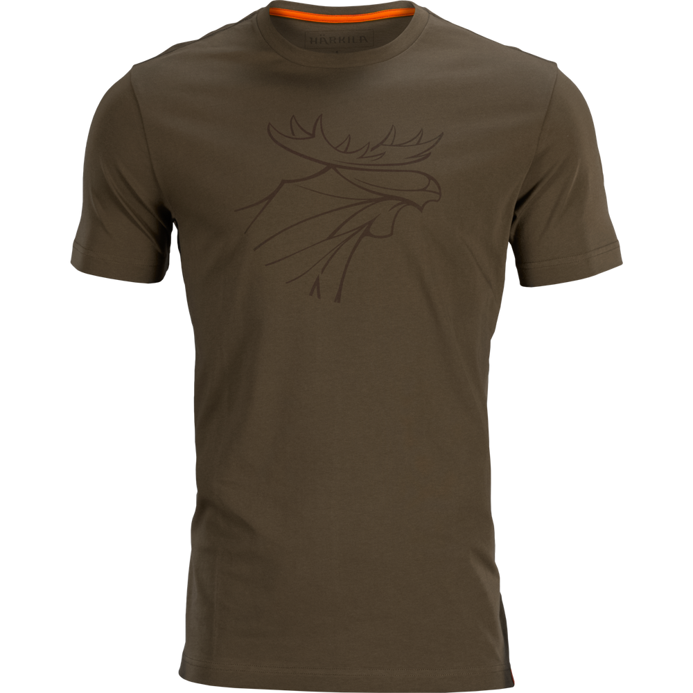 Härkila graphic t-shirt 2-pack 5XL|Willow green/Rustique clay - Billede 4
