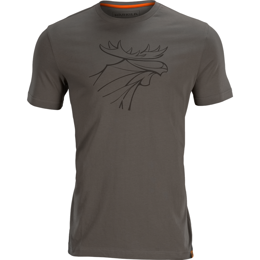 Härkila graphic t-shirt 2-pack 5XL|Willow green/Rustique clay - Billede 6