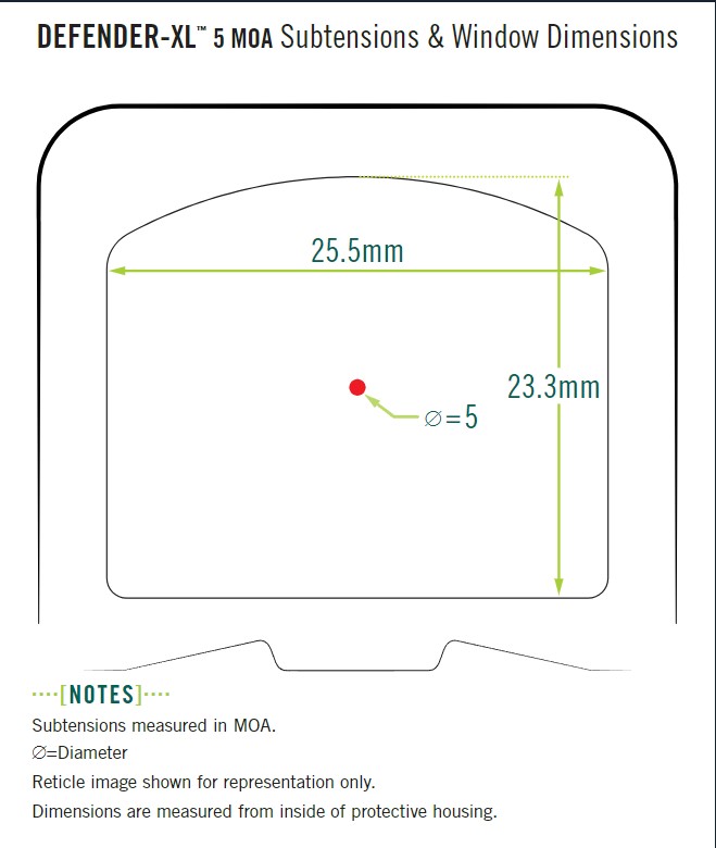 Vortex Defender-XL Rødpunkt sigte (5 MOA) - Billede 6