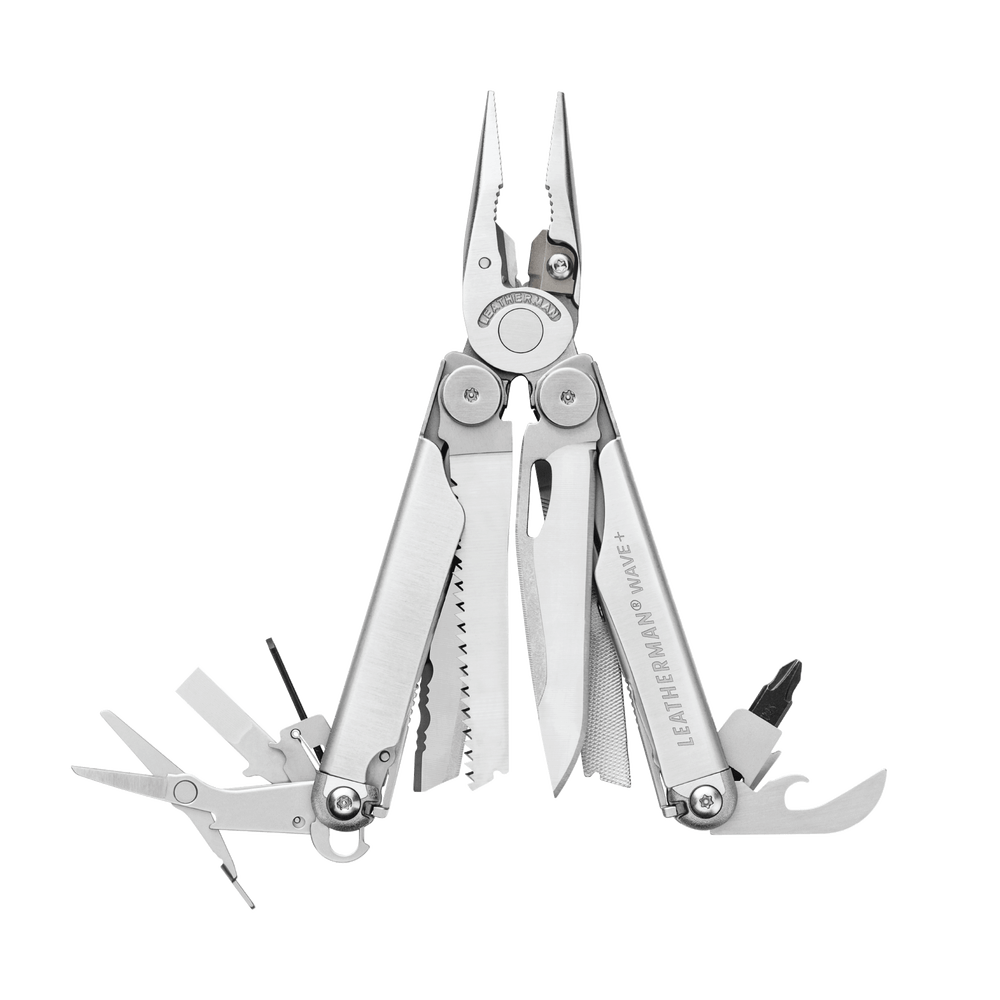 Leatherman Wave + multikniv rustfri stål m/skede