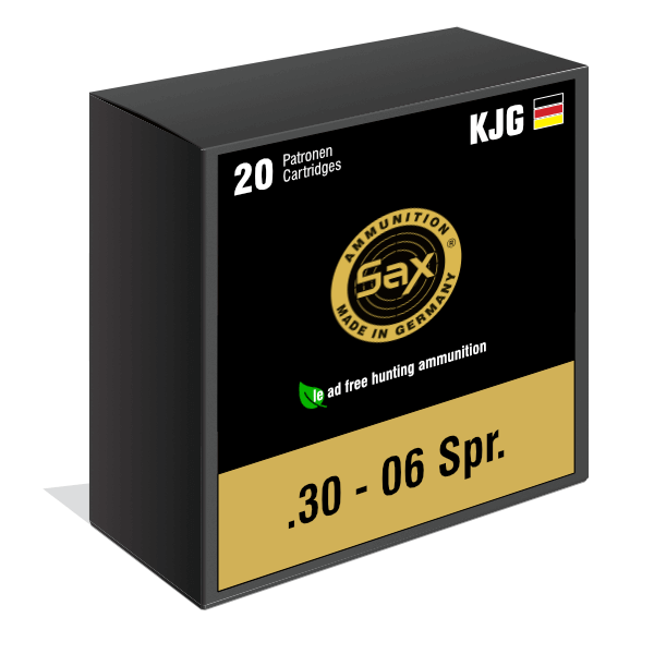 SAX Riffelpatroner KJG-SR Kaliber 30.06 med kobberkugle 8 gram 20 stk. - Billede 3